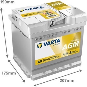 VARTA DYNAMIC AGM 50AH 540A R+