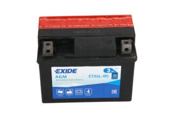EXIDE BIKE AGM YTX4L-BS 3AH 50A 12V R+
